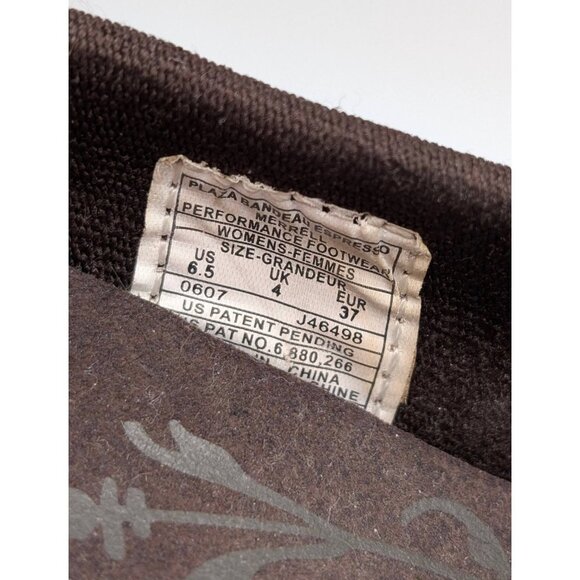 Merrell Plaza Bandeau Espresso Womens 6.5M Suede Leather Mary Jane Wedges Shoes - Picture 7 of 7